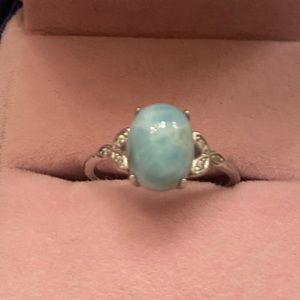 Larimar Sterling Silver ring size 7